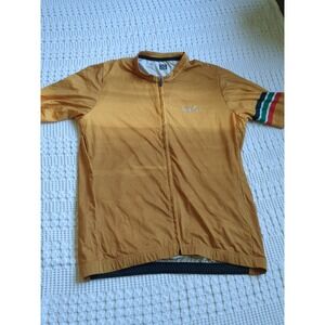 Rapha Lightweight Race Jersey Gold Yellow Men's Size XXL Full Zip Short Sleeve